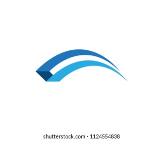 Bridge icon vector illustration Logo design