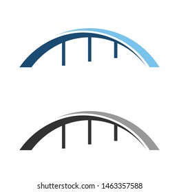 Bridge icon vector illustration Logo template design. creative abstract bridge logo. abstract bridge logo design template. 