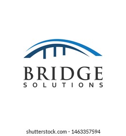 Bridge icon vector illustration Logo template design. creative abstract bridge logo. abstract bridge logo design template. 