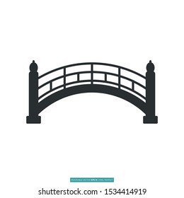 Bridge Icon Vector Illustration Logo Template Stock Vector (Royalty ...