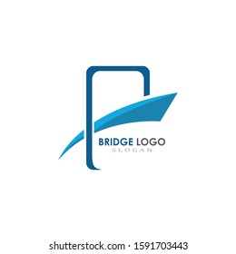 Bridge icon vector illustration Logo template icon