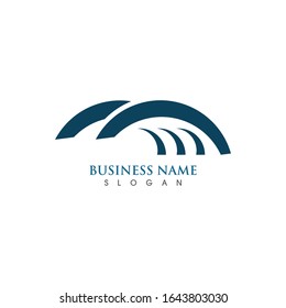 Bridge icon vector illustration Logo template design