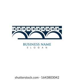 Bridge icon vector illustration Logo template design