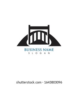 Bridge icon vector illustration Logo template design