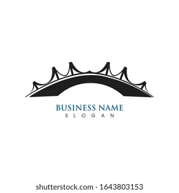 Bridge icon vector illustration Logo template design