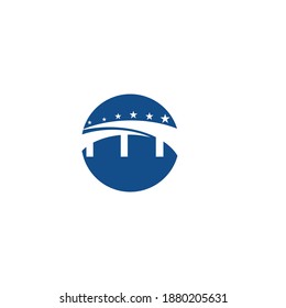 Bridge-Symbol, Vektorgrafik-Logo-Design