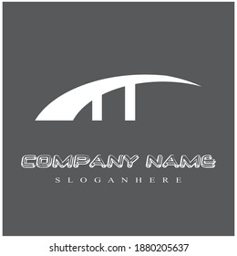 Bridge icon vector illustration Logo template design