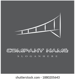 Bridge icon vector illustration Logo template design