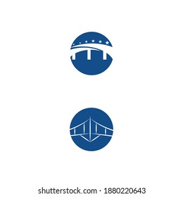 Bridge-Symbol, Vektorgrafik-Logo-Design