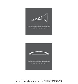 Bridge icon vector illustration Logo template design
