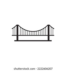 bridge icon vector illustration logo design