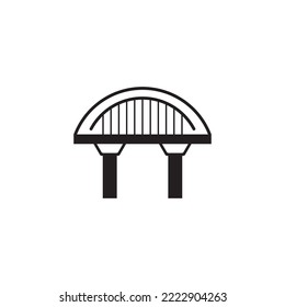 bridge icon vector illustration logo design