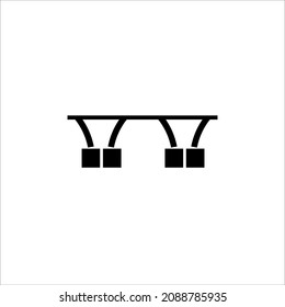 símbolo de ilustración de vector de icono de puente 