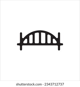 símbolo de ilustración de vector de icono de puente