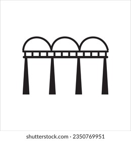 bridge icon vector illustration symbol