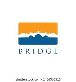 bridge icon vector logo template