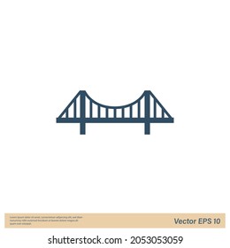 bridge icon vector logo template