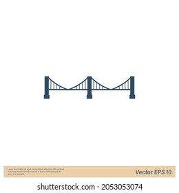 bridge icon vector logo template