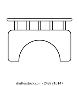 bridge icon vector on white background