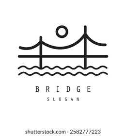 Bridge icon vector set. architecture illustration sign collection. construction symbol or logos inspiration.