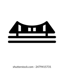 Ilustración de diseño de símbolo de Vector de puente