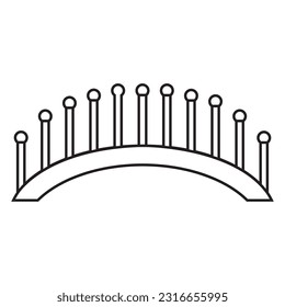 bridge icon vector template illustration logo design