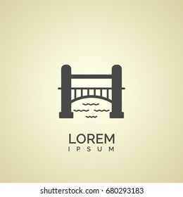 bridge icon. way sign