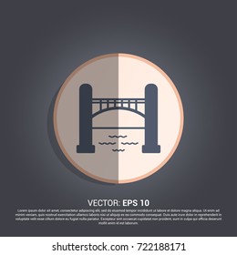 bridge icon. way sign