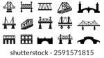 Bridge Icons Collection. Bridge vector