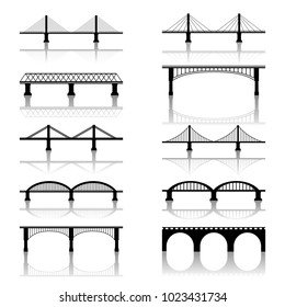 Bridge Icons With Reflection