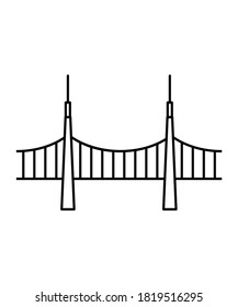 bridge icon,vector best line icon.