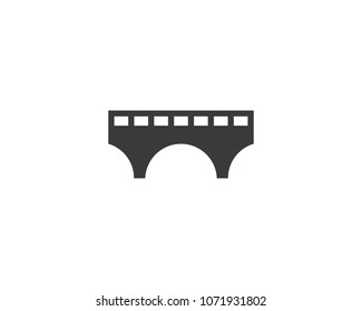 bridge ilustration logo vector template