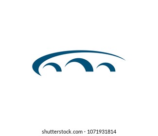 bridge ilustration logo vector template