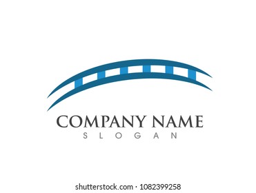 bridge ilustration logo vector template