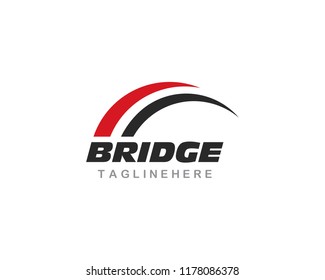 Bridge ilustration logo vector template
