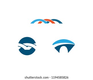 Bridge ilustration logo vector template