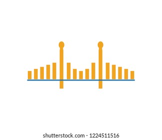 bridge ilustration logo vector template