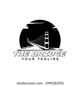 Bridge ilustration logo vector template