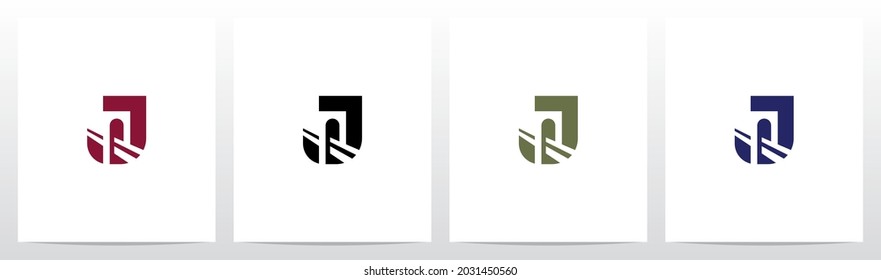 Bridge Inside Letter Logo Design J
