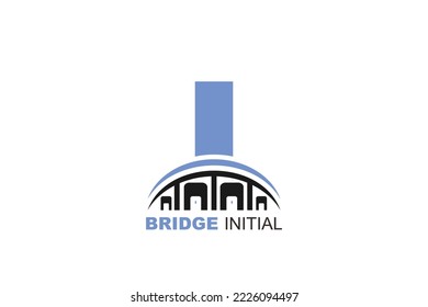 I bridge Letter logo template for your branding.

