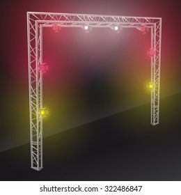 bridge lights with colors spotlights 2