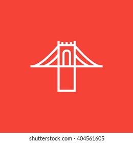 Bridge line icon.