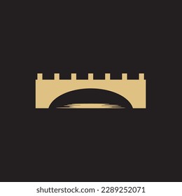 Bridge Lines Logo a minimal dan simple logo of bridge shape. Bridge Lines Logo also looks very elegant and stylish at same time. a combination of bridge with thin lines make this logo can work very we