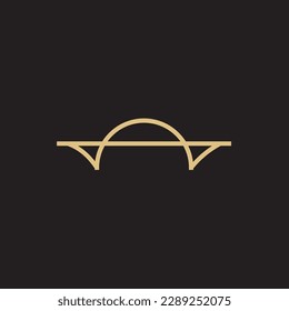 Logo de Bridge Lines un logotipo mínimo y simple de forma de puente. El logotipo de Bridge Lines también parece muy elegante y elegante al mismo tiempo. una combinación de puentes con líneas delgadas hace que este logotipo funcione muy bien