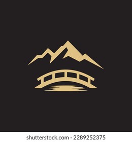 Bridge Lines Logo a minimal and simple logo of bridge shape. Bridge Lines Logo also looks very elegant and stylish at same time. a combination of bridge with thin lines make this logo can work very we