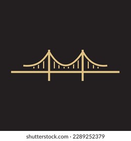 Bridge Lines Logo a minimal and simple logo of bridge shape. Bridge Lines Logo also looks very elegant and stylish at same time. a combination of bridge with thin lines make this logo can work very we