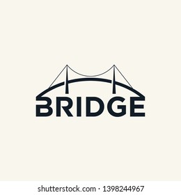 bridge logo black white monogram