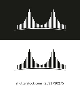 bridge logo concept design vector illustration