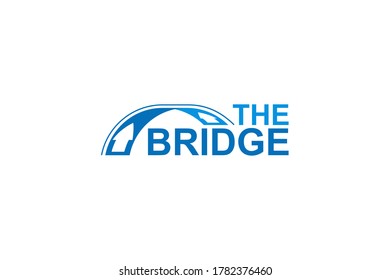 The Bridge Logo. Connection concept. Logo template design. Vector illustration.