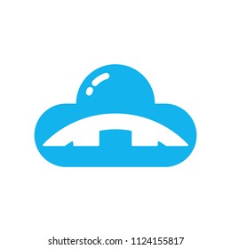 bridge logo. connection icon. architecture symbol. vector eps 08.